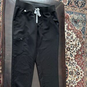 Figs Black Technical Collection Scrub Pants